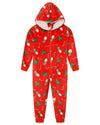 Kids Red Christmas Print Onesie