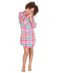 Forever Dreaming Girls Check Nightshirt