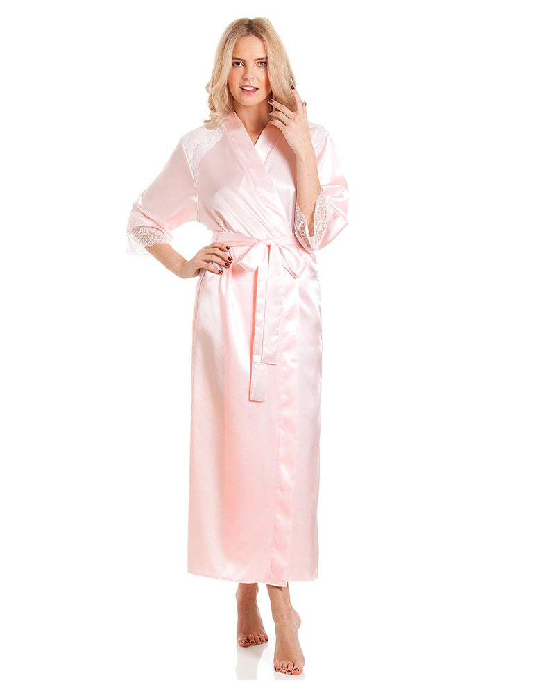 Lady Olga Womens Luxury Satin Dressing Gown