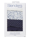 Slenders By Slenderella Womens 4 Pack Cotton Midi Brief