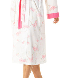 Lady Olga Womens Jersey Floral Dressing Gown