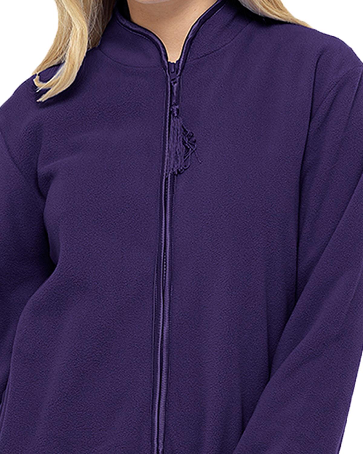 Lady Olga Womens Zip Fleece Dressing Gown