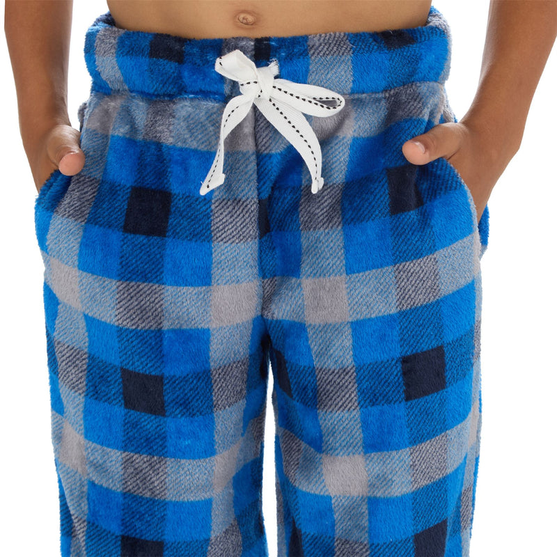 Cargo Bay Boys Polished Fleece Check Lounge Pants