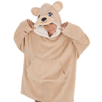 Huggable Kids Oversized Animal Snuggle Hoodie