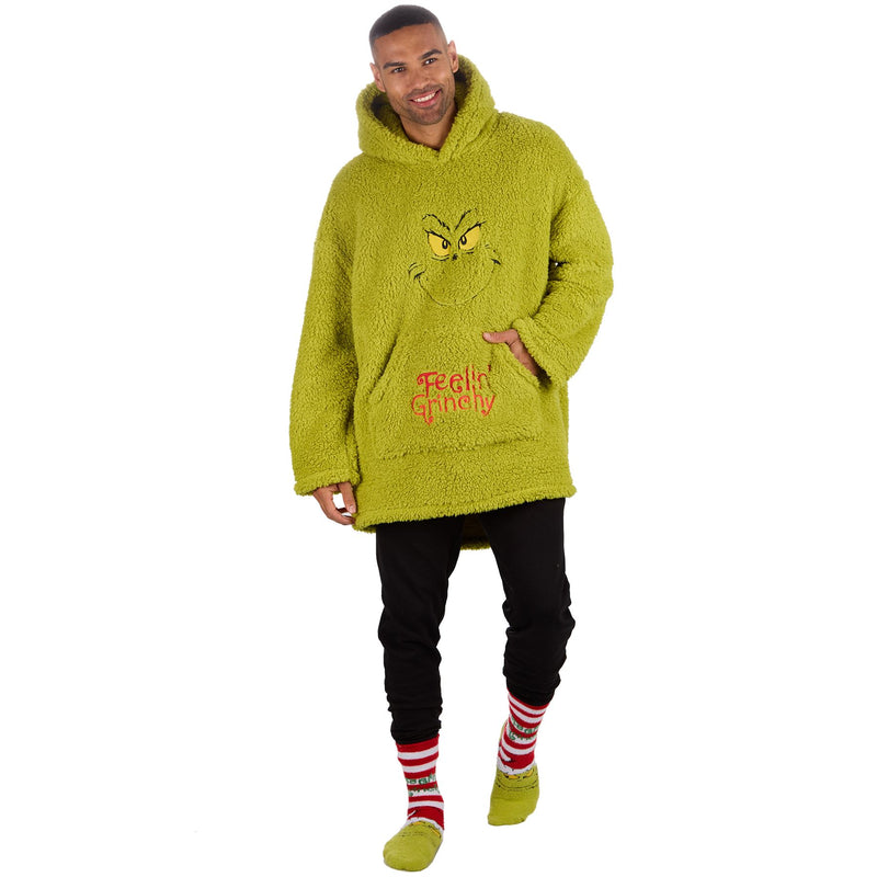 The Grinch Adults Oversized Sherpa Hoodie