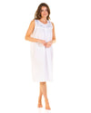 La Marquise Womens Emily Dot Sleeveless Woven Nightdress