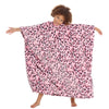 Huggable Girls Leopard Print Oversized Blanket Poncho