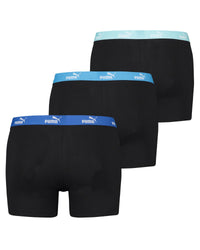 Puma Mens 3 Pack Cotton Solid Boxer Shorts