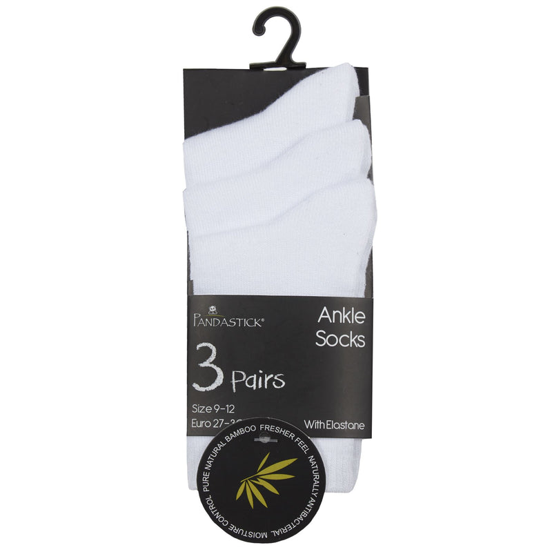 6 Pairs Kids Bamboo Ankle Socks