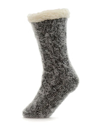 Foxbury Womens Feather Yarn Slipper Socks