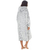 Huggable Womens Snow Leopard Long Snuggle Hoodie