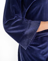 Gaspé Womens Velour Stripe Robe