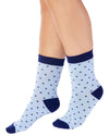 Slenderella Womens 2 Pack Butterfly Bamboo Socks