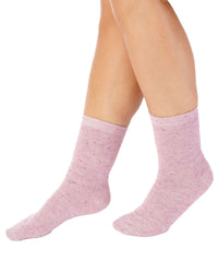 Slenderella Womens 2 Pack Marl Effect Leisure Socks