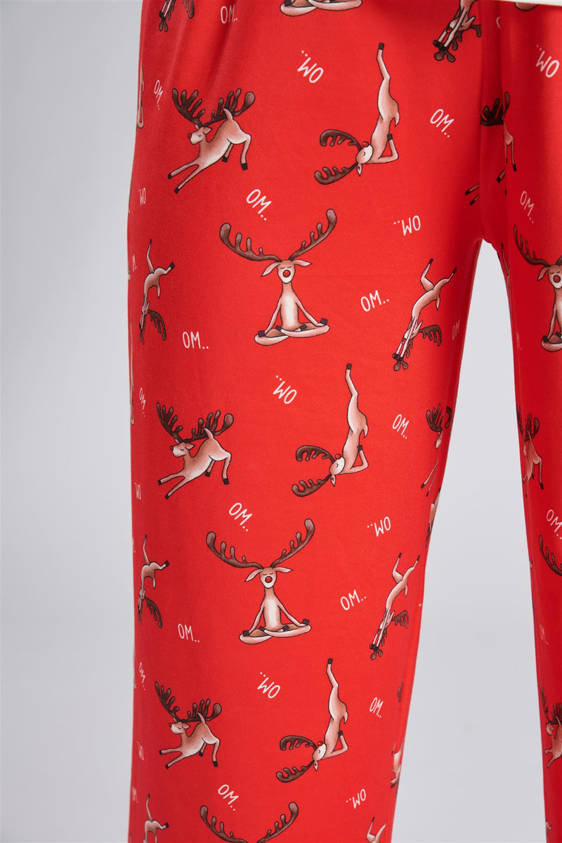 Loungeable Womens Nama-Sleigh Reindeer Christmas Pyjamas