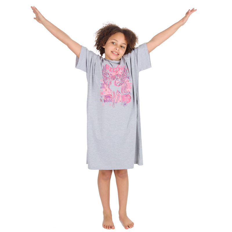 Red Melon Girls Oversized Sleep T-Shirt