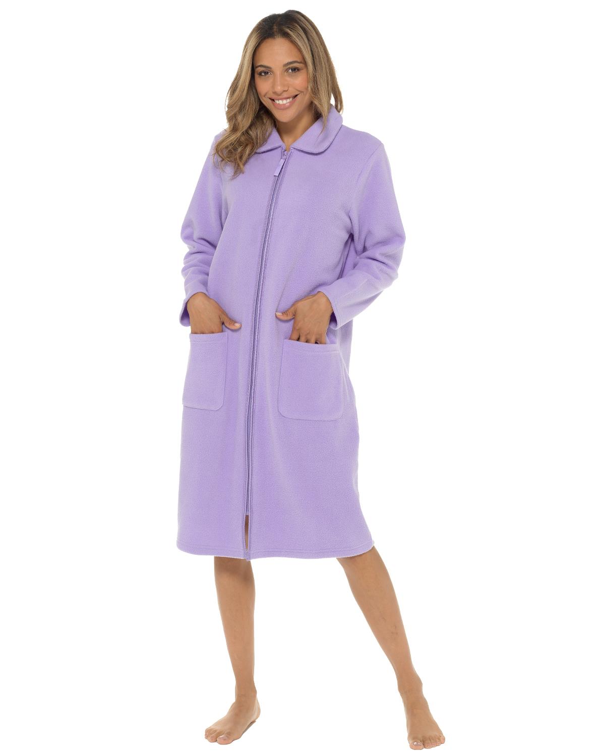 Undercover Womens Zip Fleece Dressing Gown