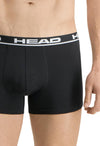 HEAD Mens 2 Pack Cotton Boxer Shorts