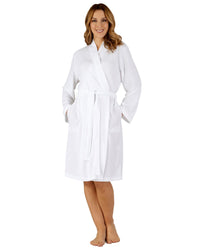 Slenderella Womens 40" Waffle Knit Dressing Gown