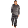 Cargo Bay Mens Polished Fleece Check Pyjamas