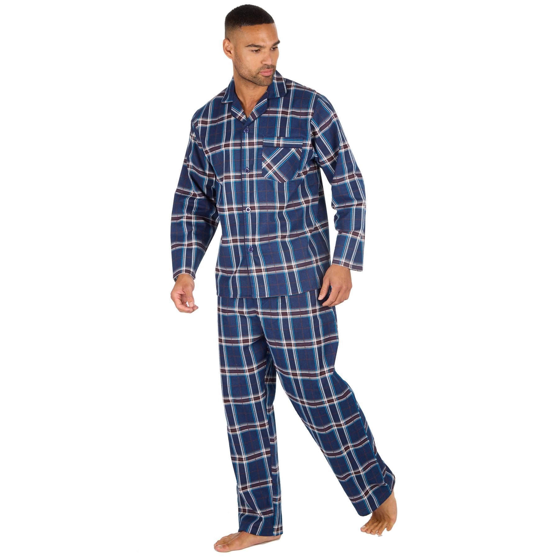 Cargo Bay Mens Flannel Check Pyjamas