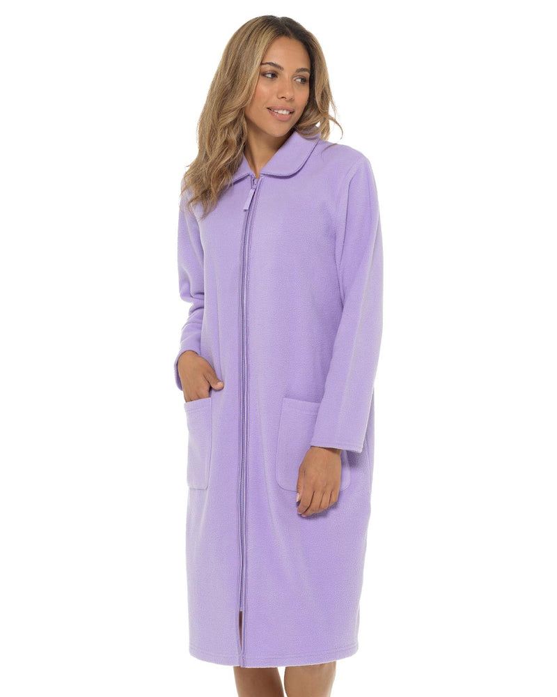 Undercover Womens Zip Fleece Dressing Gown