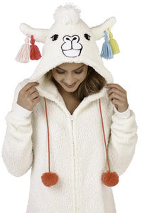 Loungeable Womens Cream Llama Onesie