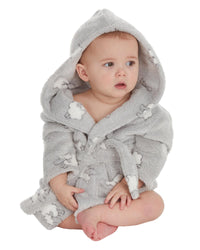 Babytown Lamb Print Fleece Dressing Gown