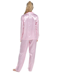 Slumber Hut Womens Satin Button Pyjamas