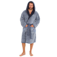 Undercover Mens Sherpa Fleece Dressing Gown