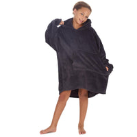 Huggable Kids Plain Oversized Fleece Hoodie