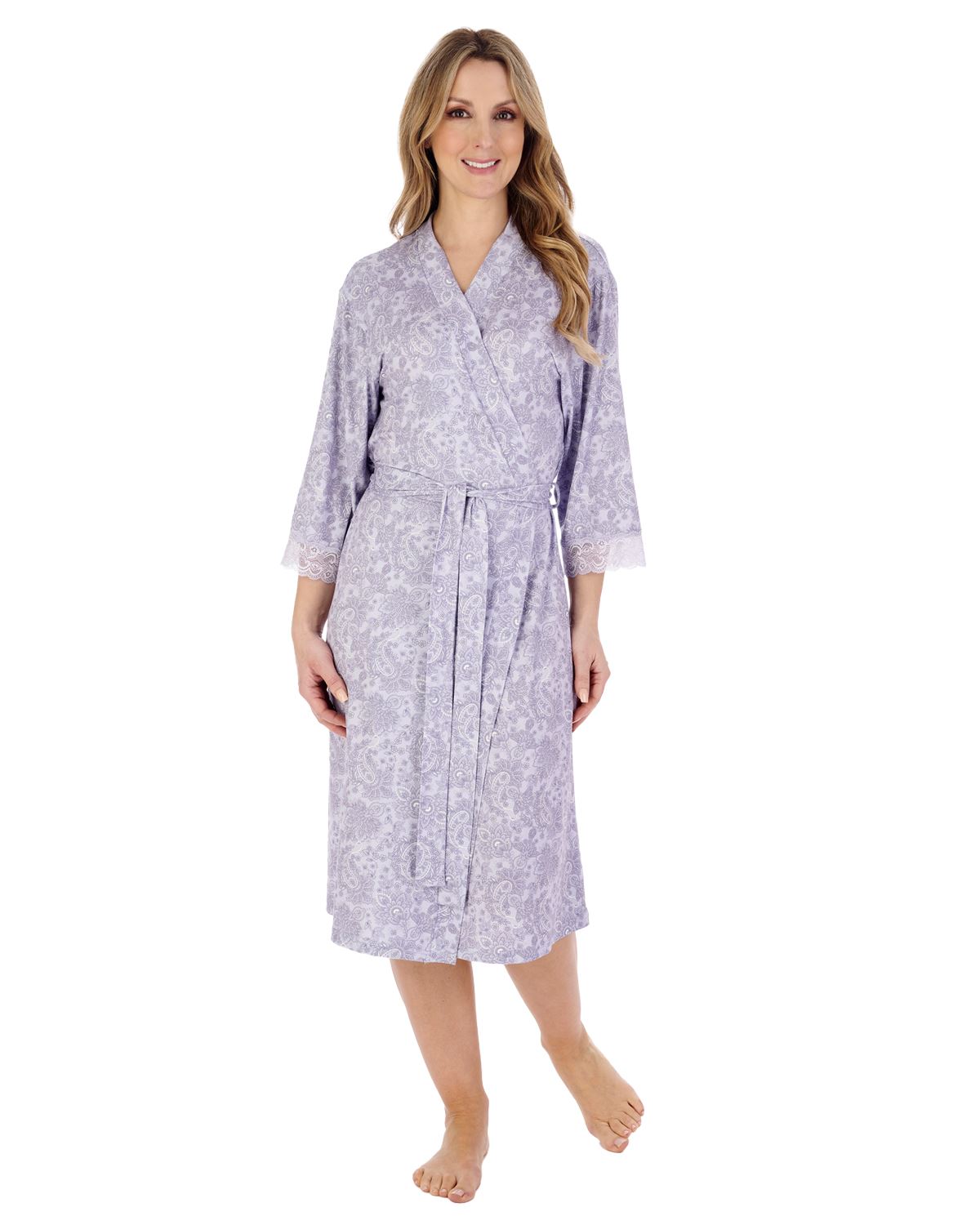 Gaspé Womens 42" Supersoft Kimono Robe