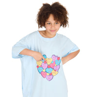 Red Melon Girls Oversized Sleep T-Shirt