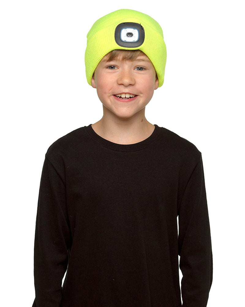 Kids LED Light Knitted Beanie Hat