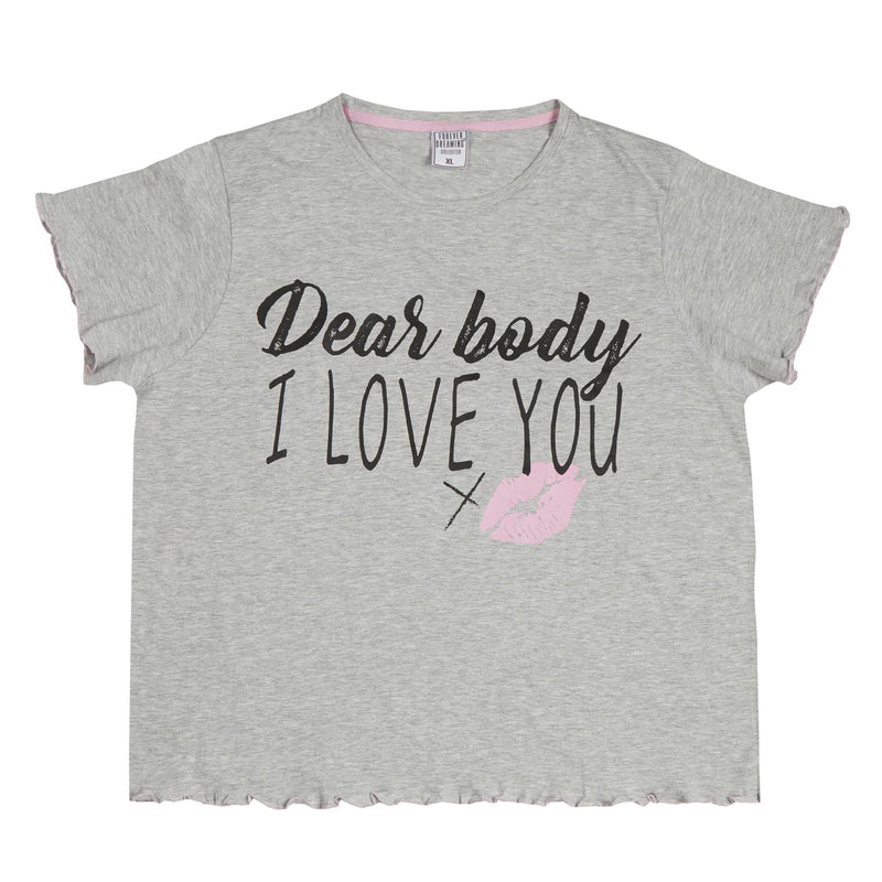 Forever Dreaming Plus Size 'Dear Body' Short Pyjamas