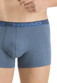 HEAD Mens 2 Pack Cotton Boxer Shorts