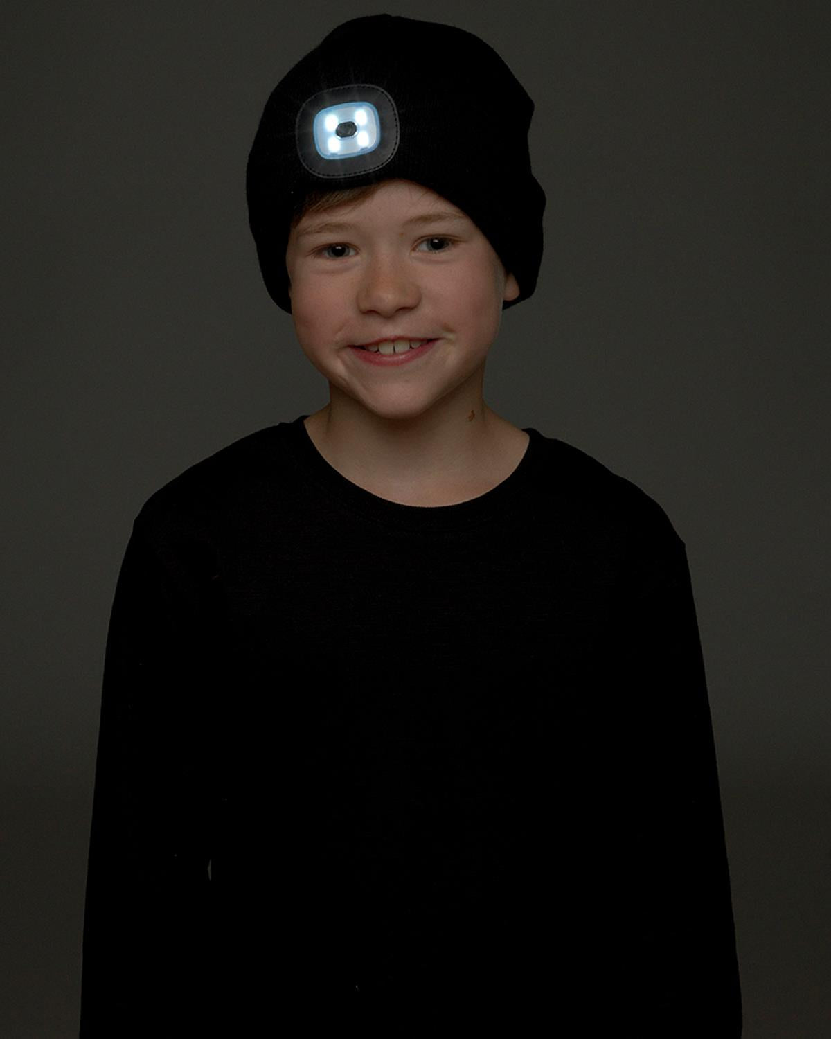 Kids LED Light Knitted Beanie Hat