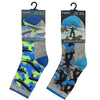 6 Pairs Boys Camo Skateboard Ankle Socks