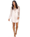 Slumber Party Womens Satin Nightshirt