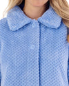 Slenderella Womens Waffle Fleece Button Bed Jacket