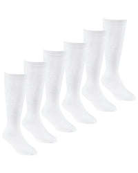 6 Pairs Kids Bamboo Knee High Socks