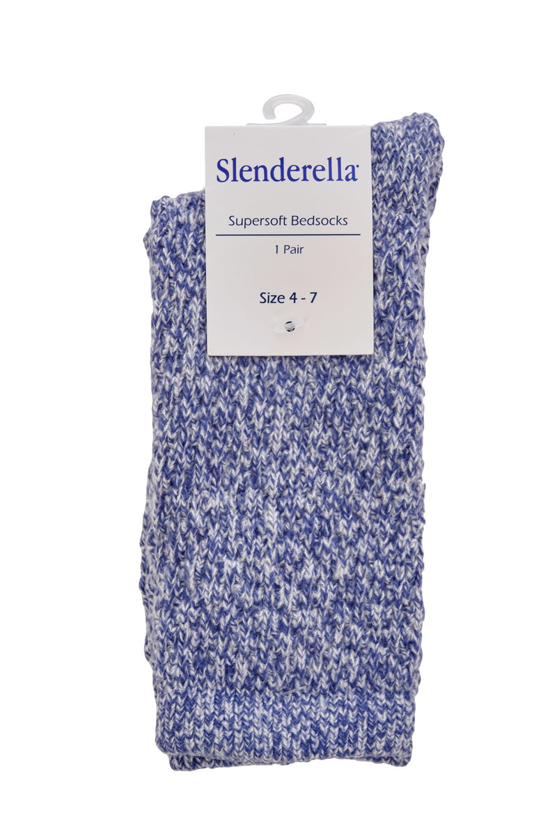 Slenderella Womens Super Soft Marl Bed Socks