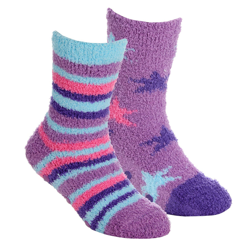 4 Pairs Girls Stars & Stripes Cosy Socks