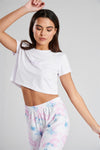 Loungeable Womens Pastel Tie Dye Pyjamas