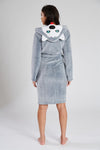 Loungeable Womens Grey Husky Dog Dressing Gown