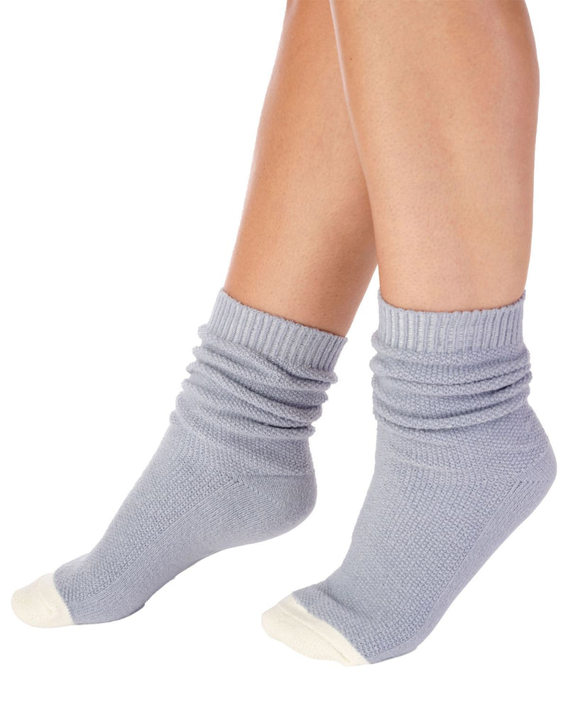 Slenderella Womens Waffle Knit Bed Socks