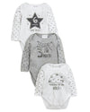 Baby 3 Pack Age Milestone Bodysuit Set