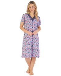 Gaspé Womens Supersoft Floral Short Sleeve Nightie