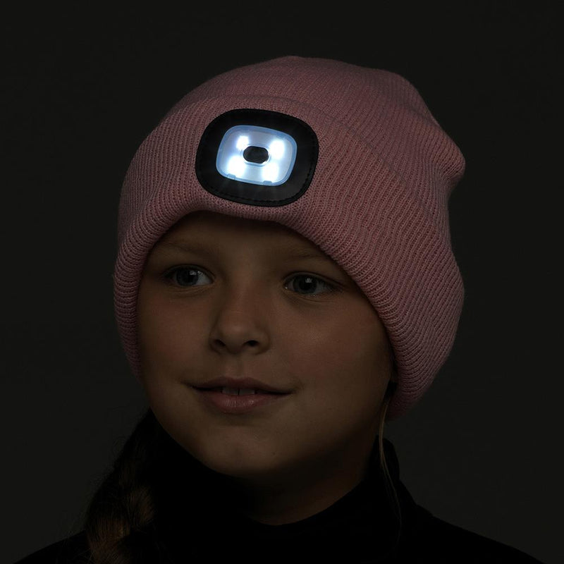 Kids LED Light Knitted Beanie Hat