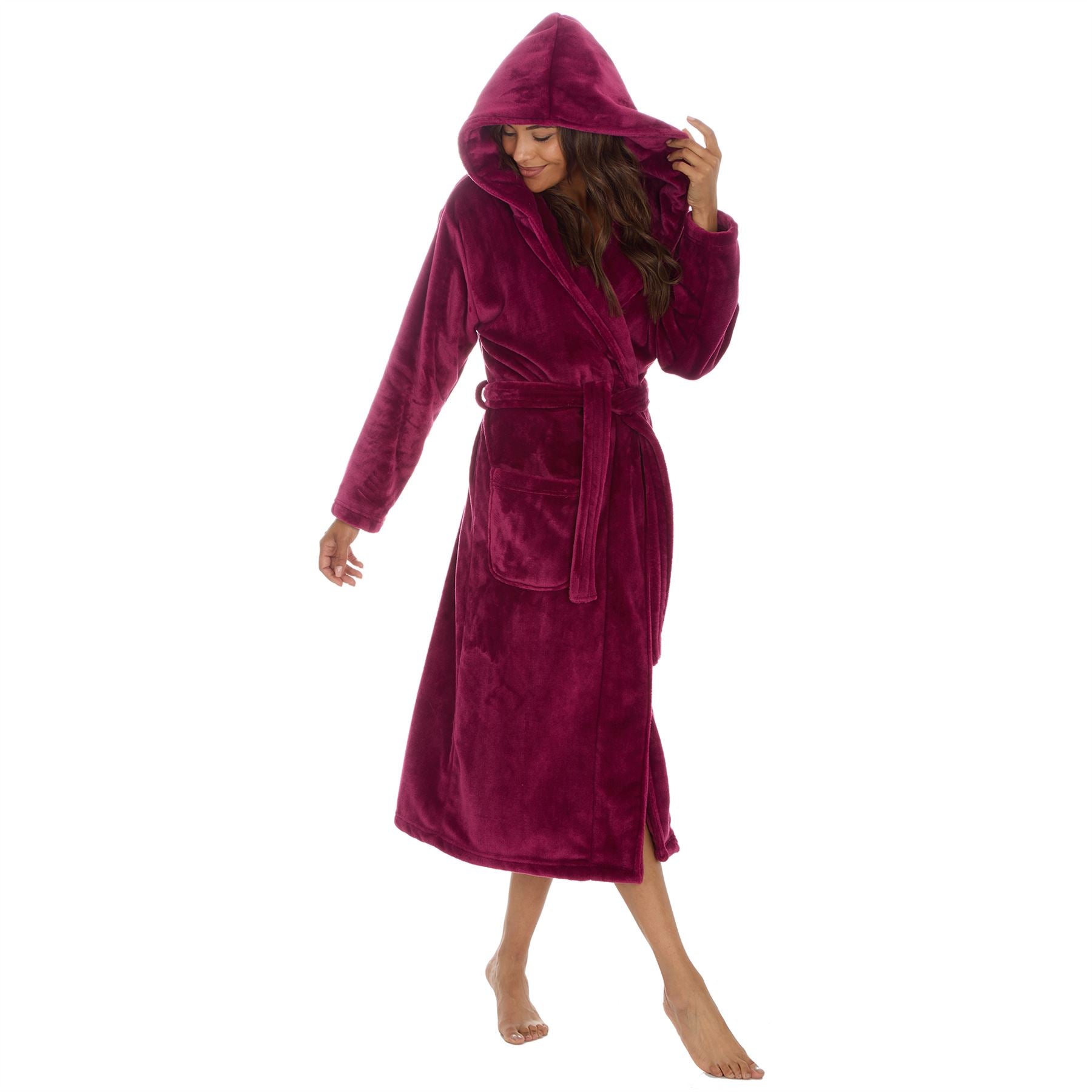 Forever Dreaming Womens Shimmer Fleece Dressing Gown